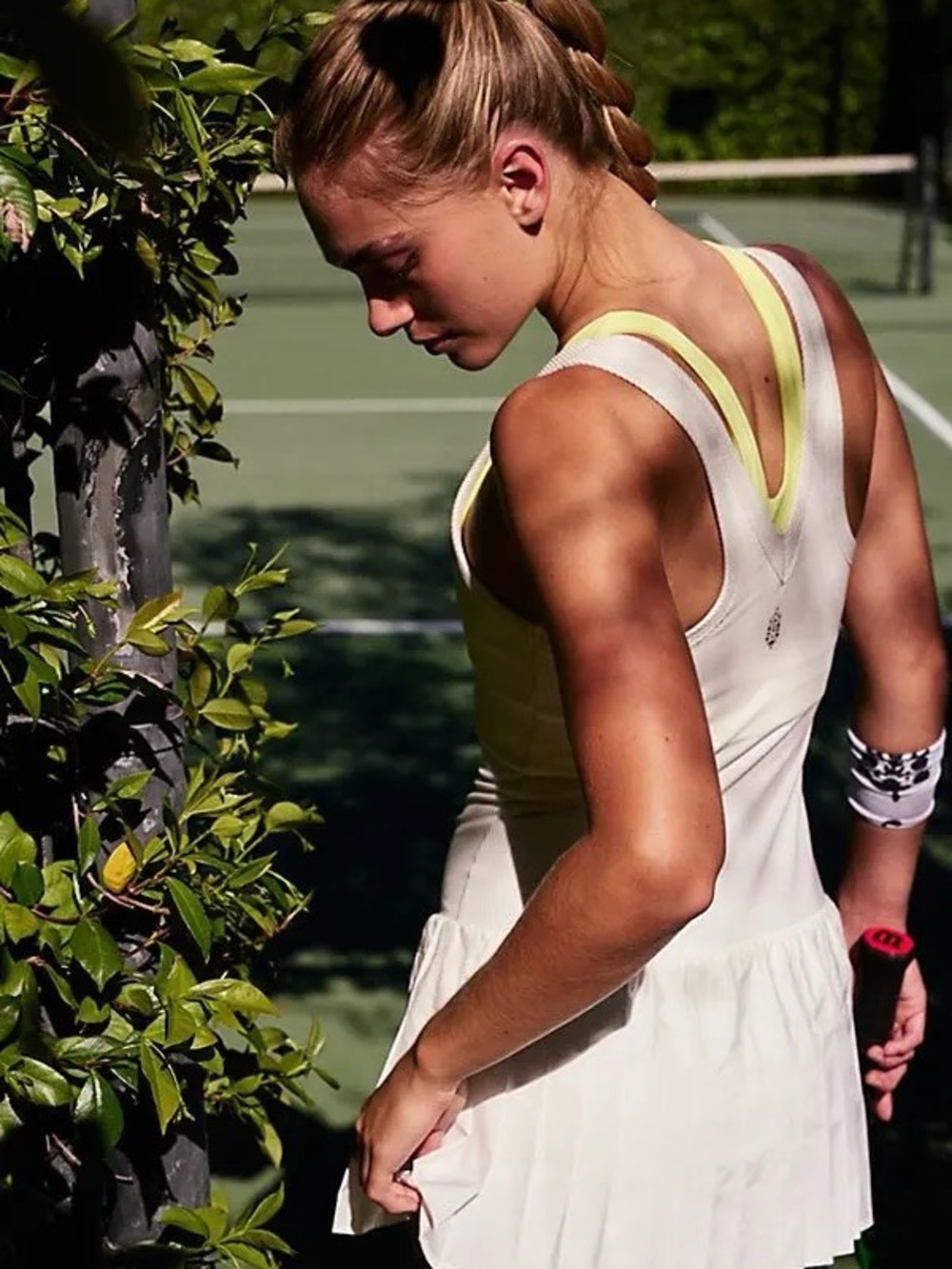 Free People Tie Breaker Tennis Dress White Women Size S